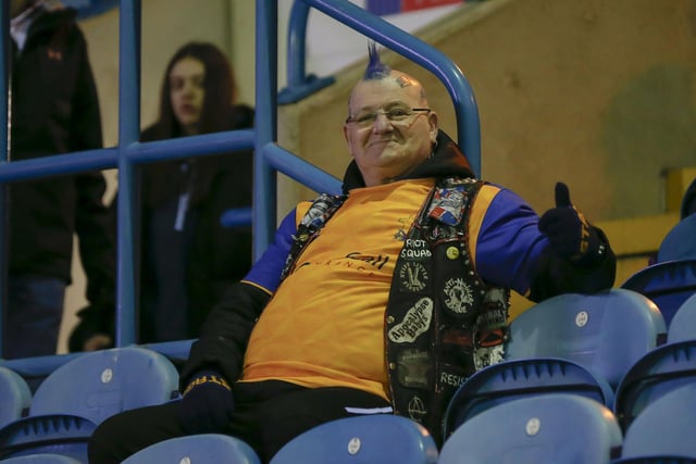 Mansfield Town fans ahead of the victory over Carlisle United