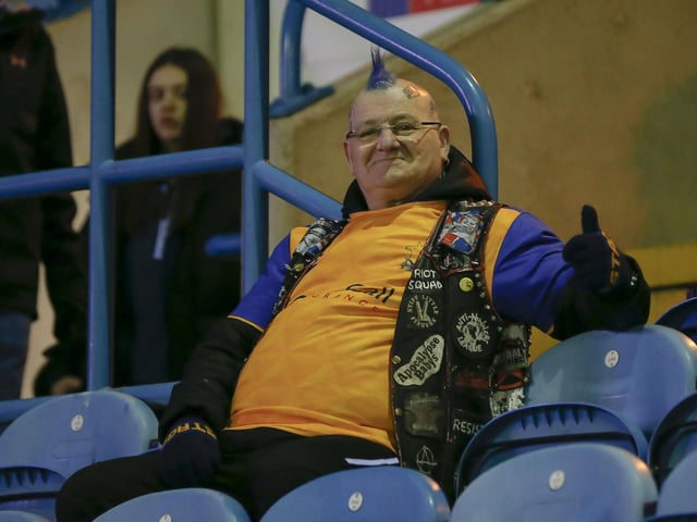 Mansfield Town fans ahead of the victory over Carlisle United