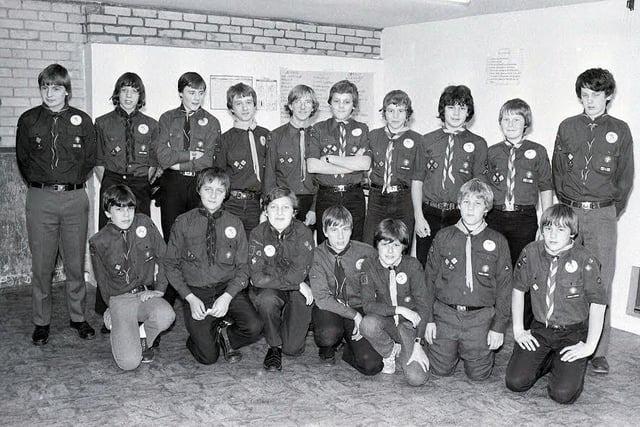 Presentation time for Ashfield Scouts.