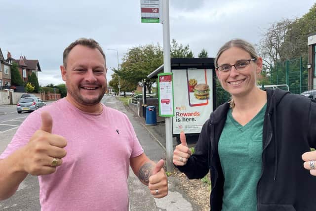 Coun Helen-Ann Smith celebrates the news with Coun Jason Zadrozny, Ashfield Council leader. (Photo by: Ashfield Independents)