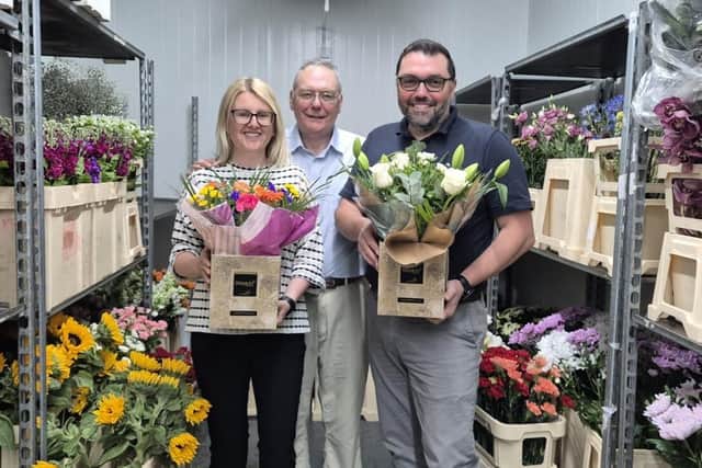Emma, Tony and Gareth Shaw from Welch the Florist