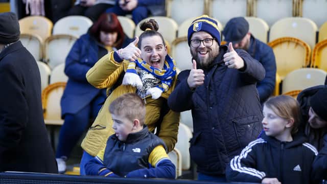 Mansfield Town fans watched their side beaten at home in the league for the first time this season.