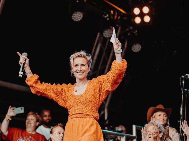Vicky McClure, one of the most recognisable faces from Nottinghamshire, was born in Wollaton. The MBE is best known for her role as Detective Inspector Kate Fleming in the BBC series "Line of Duty" and as Lol Jenkins in Shane Meadows's "This Is England" film and series. (Vicky McClure at Splendour in Nottingham, 2022).