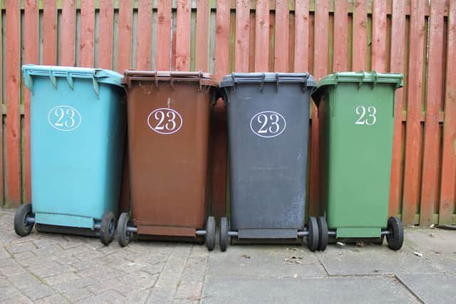 The men allegedly filled a wheelie bin with their loot.