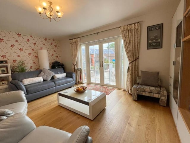 The lounge from a different angle. It offers both style and comfort.