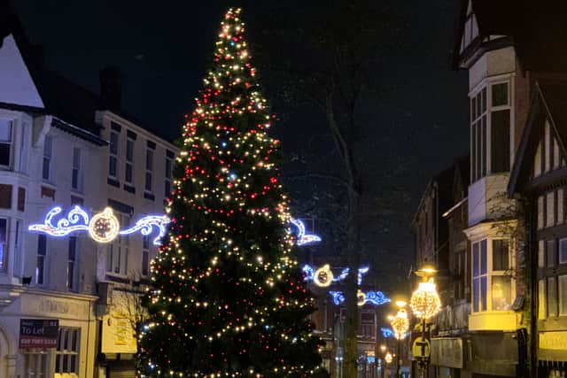 The Christmas tree in Sutton