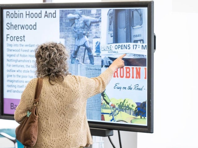 Nottinghamshire Archives brought their interactive map of Nottinghamshire, allowing curious minds to explore the county's history themselves.