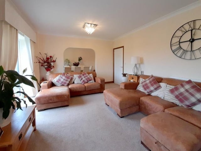 Our last view of the lounge shows how bright it is, thanks largely to a double-glazed window facing the back of the house.