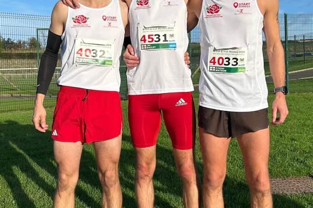 Chris Patterson, Jan Bailey and Kristian Watson ready to race for England