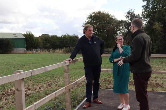 Natalie Fleet MP with Persimmon Nottingham Managing Director, Gareth Hankin, and Persimmon Nottingham Land Director, George Breed