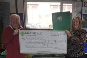 Mansfield Building Society donated £2,500 to the Sherwood Forest Foodbank.