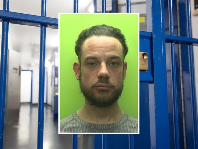 Jack Higgins, aged 34, of no fixed address, pleaded guilty to five counts of burglary, assaulting an emergency worker, criminal damage, and a public order offence. He was jailed for three years.