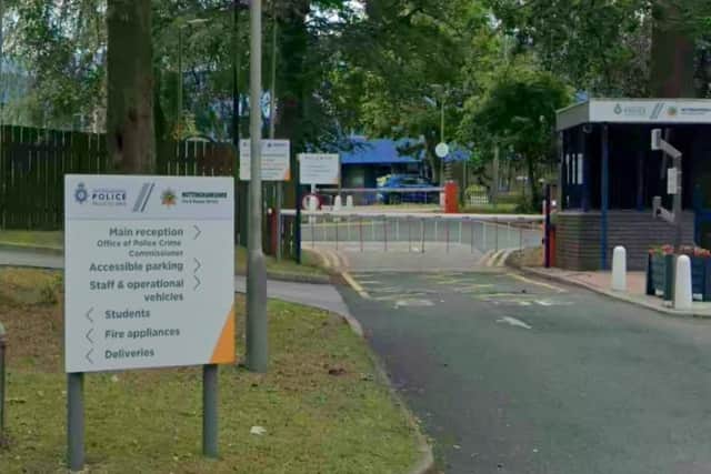 The hearing was held at police headquarters at Sherwood Lodge