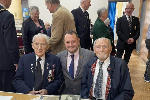 99-year-old John Fejfer and 97-year-old Walter Nazar join Jason at the DD commemorations.