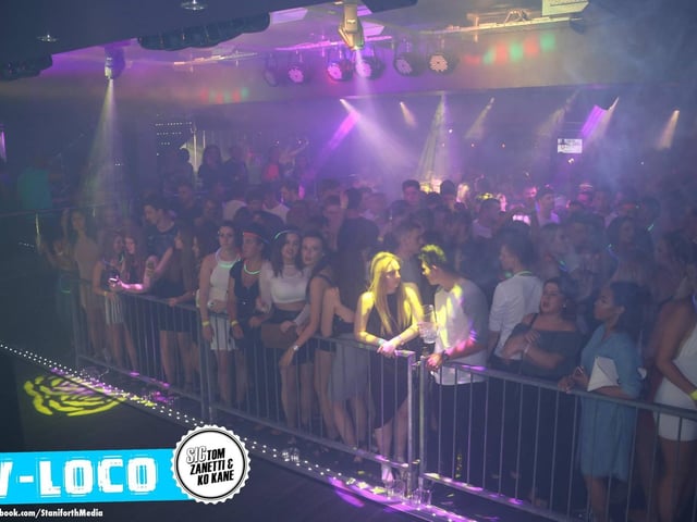 The crowd are ready for the show
