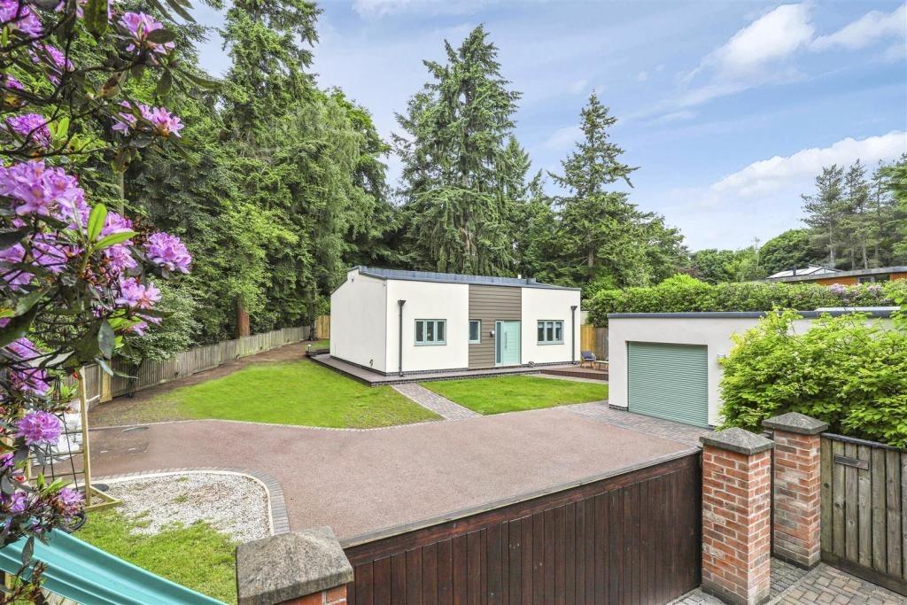 Newstead Abbey Park houses this unusual but attractive two-bedroom bungalow, which is on the market for £750,000 with Hucknall estate agents Holden Copley.