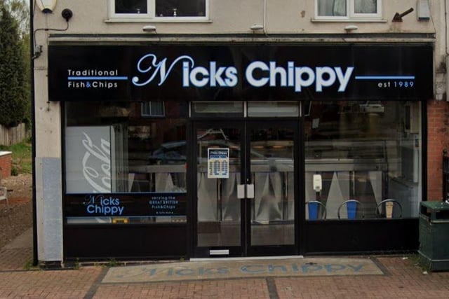 Nicks Chippy on Chesterfield Road North was given a five-star rating.