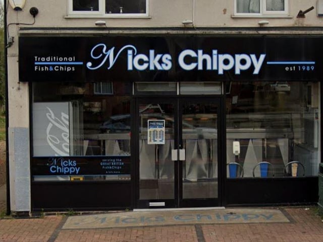 Nicks Chippy on Chesterfield Road North was given a five-star rating.
