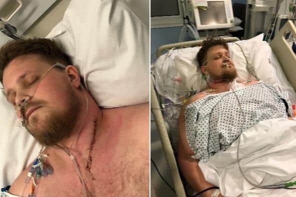 Nathan in hospital