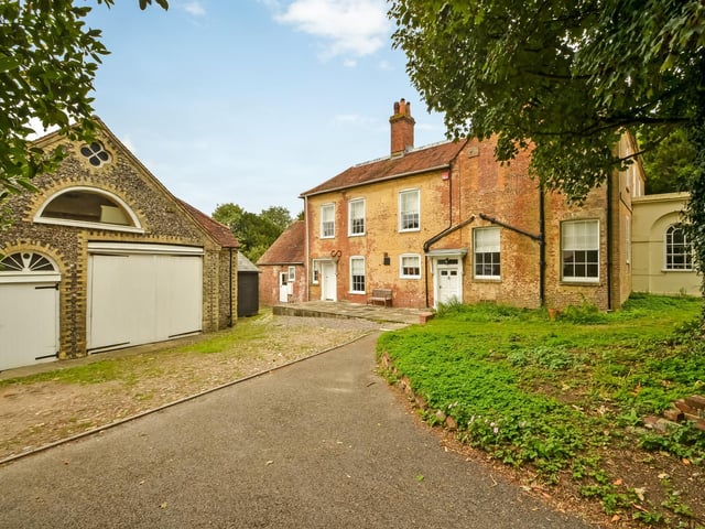 This 8 bed house in Bidbury Lane, Old Bedhampton, is on the market for offers in excess of £1.8m. It is listed by Fine and Country.