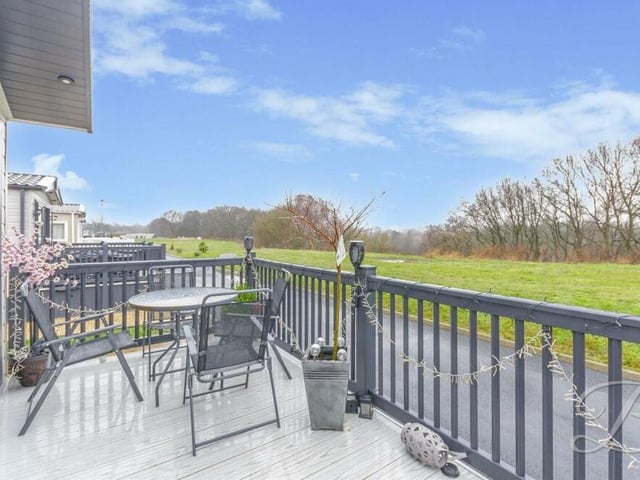And given that we've mentioned the balcony, we may as well step outside to have a quick look at it. A delightful spot in the summer, as you can imagine.