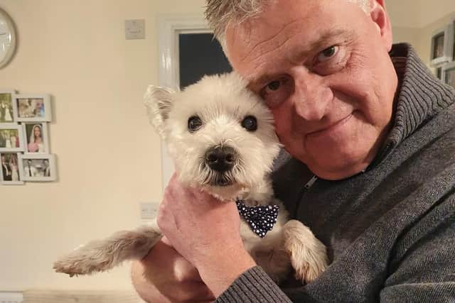 Ashfield MP Lee Anderson with his dog Alfie