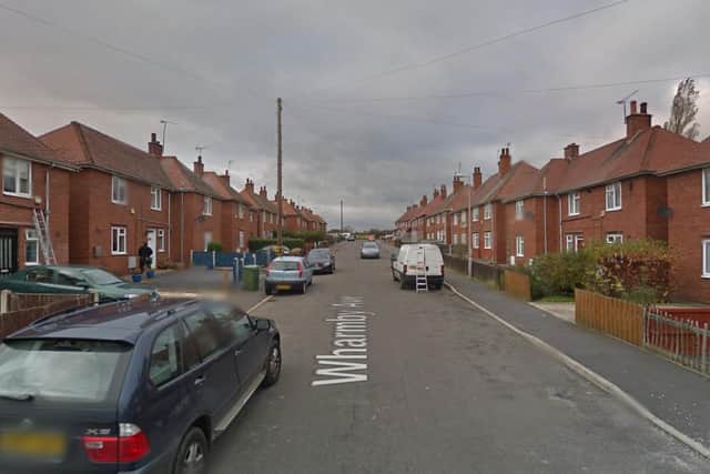 A child was taken to hospital from a house in Wharmby Avenue, Mansfield, and later died