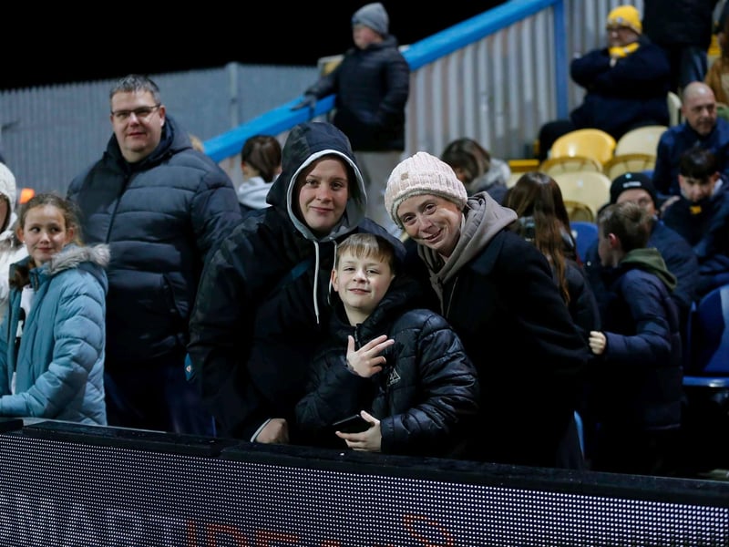 Mansfield Town fans ahead of the 1-1 draw with Doncaster Rovers.