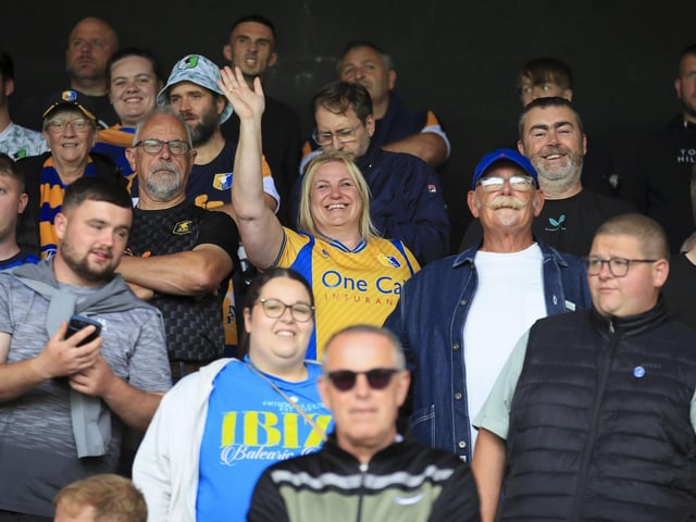 Nathan Moriah-Welsh scored eight minutes from time to rescue a point for Mansfield Town.