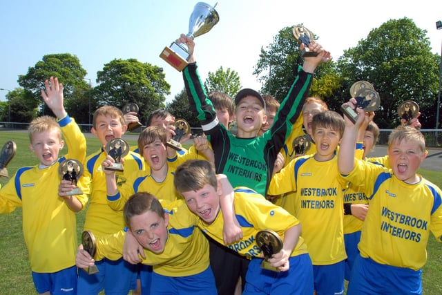 Woodhouse Colts celebrate a 2-1 extra time win over Robin Hood Colts in the Chad Supplementary Cup Finals.