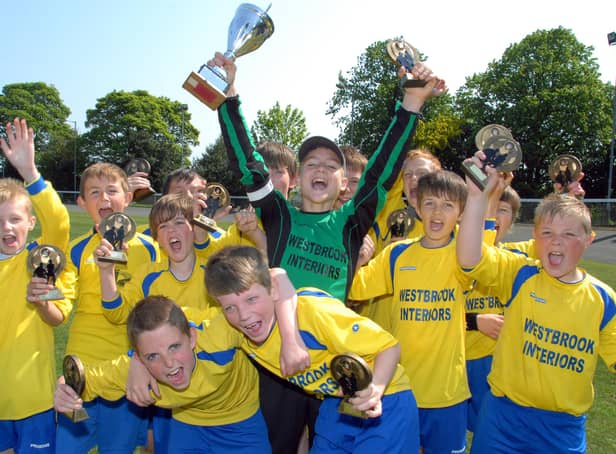 Woodhouse Colts celebrate a 2-1 extra time win over Robin Hood Colts in the Chad Supplementary Cup Finals.