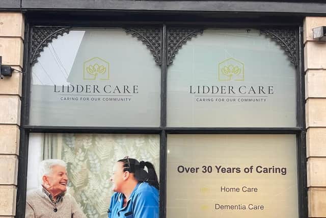 Lidder Care Head Office window.