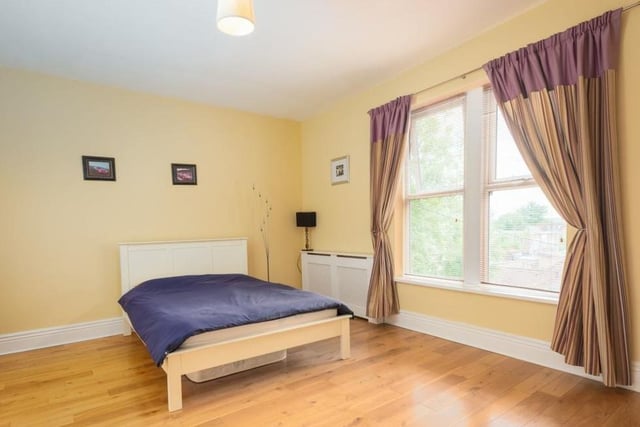 Spectacular views are guaranteed from this bright and spacious bedroom.