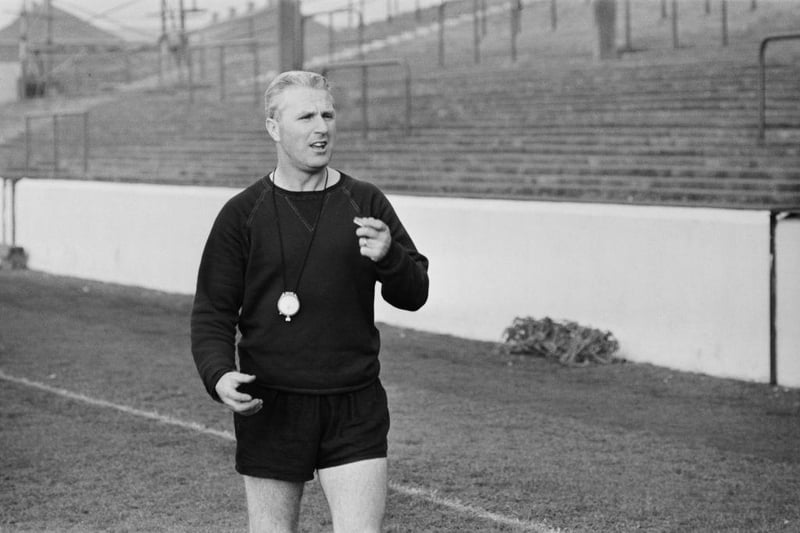 Tommy Cavanagh takes a training session on 14th January 1967. After retiring as a player he coached at Nottingham Forest from 1966 until 1972.