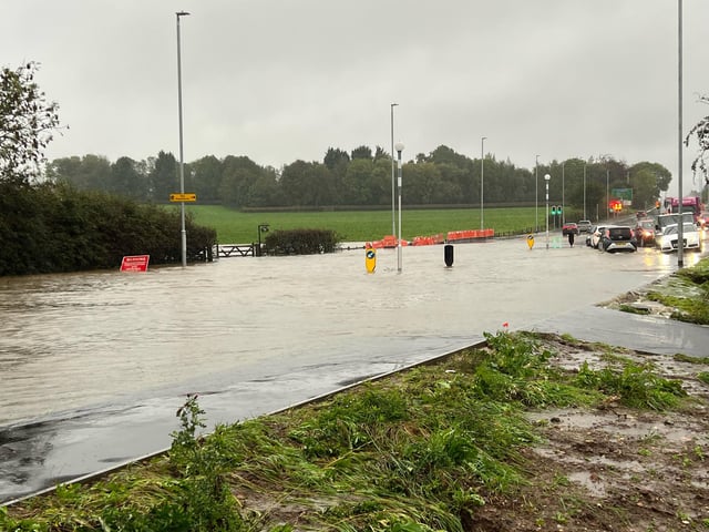 These photos of the A617 Beck Lane were sent to us by Dylan James