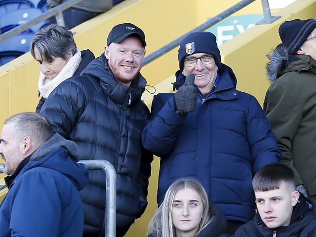 Stags fans at the Boxing Day match against Northampton Town.