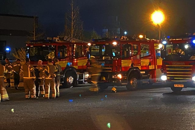 At its height, 20 different crews were in attendance from fire stations across Nottinghamshire and Derbyshire.