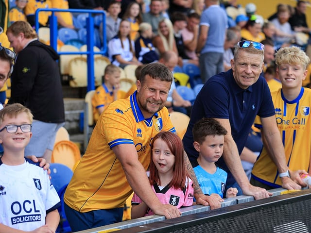 Mansfield Town turned on the style to blow away promotion hopefuls Luton Town.