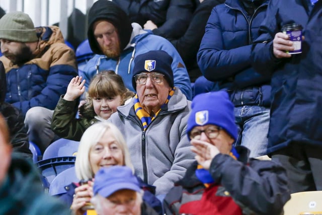 Stags fans prior to the Bristol Street Motors Trophy match against Everton FC (U21) at the One Call Stadium
Photo Credit Chris & Jeanette Holloway / The Bigger Picture.media:Mansfield Town fans at last night's defeat to Everton U21.