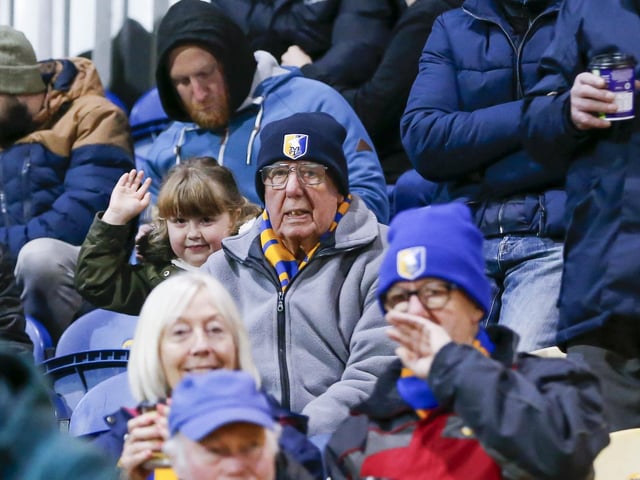 Stags fans prior to the Bristol Street Motors Trophy match against Everton FC (U21) at the One Call StadiumPhoto Credit Chris & Jeanette Holloway / The Bigger Picture.media:Mansfield Town fans at last night's defeat to Everton U21.