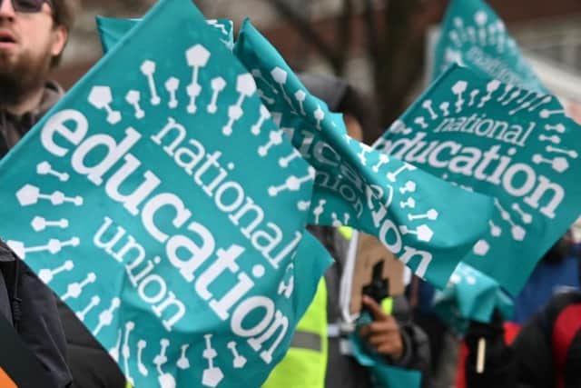 Members of the NEU will be staging picket lines outside schools as teachers strike again this week. Photo: Getty Images