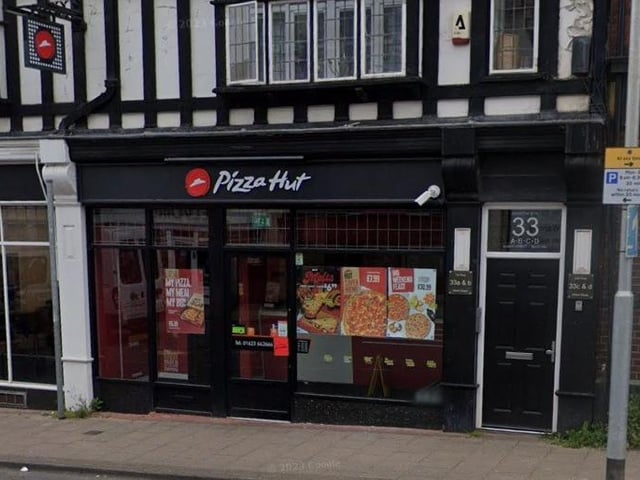Pizza Hut, on Albert Street, Mansfield, was given a four rating after assessment on March 8, the Food Standards Agency's website shows.