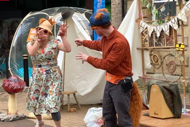 The Full Shebang Festival in Mansfield - Pictured a moment from 'WilderNests' by Handmade Theatre (Picture: Earthen Lamp).
