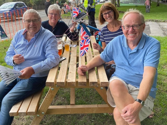 Smiles all round at this table.