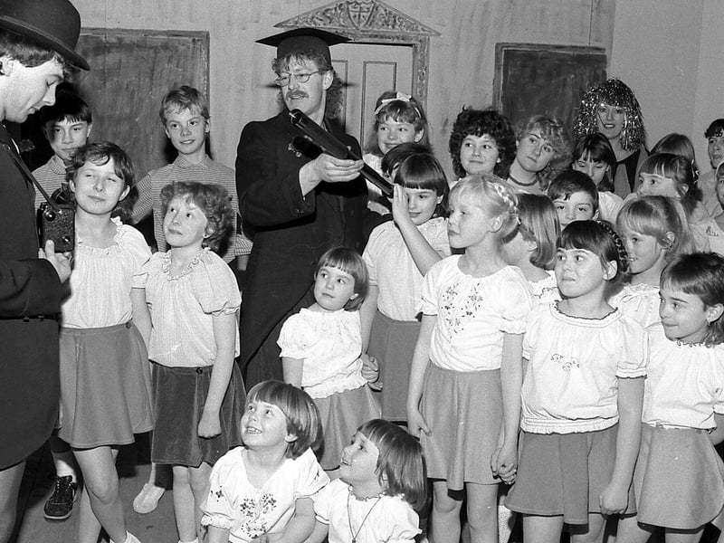 Schoolchildren in Sutton enjoy a lesson.