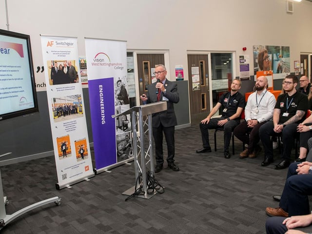 AF Switchgear’s operations manager Mike Ratcliffe spoke about the company’s commitment to developing the workforce
