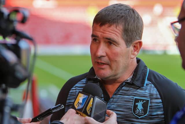 Mansfield Town manager Nigel Clough - Pic Chris Holloway