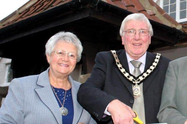 This archive photo shows Freda and Kenneth Walker, while he was serving as chairman of Bolsover District Council.