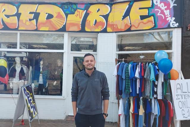 Mansfield MP Ben Bradley paid a visit to the new shop on launch day.
