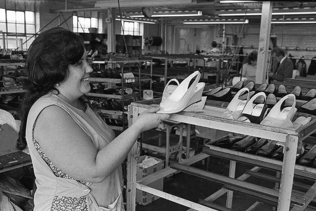 Mansfield Shoe Company sometimes made one million pairs of shoes per year during its heyday.